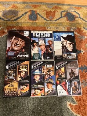 DVD Western collection . 30+ movies in all. One new in opened.